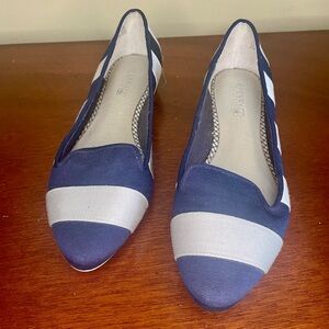 Sperry Topsider Miramar Flats - Striped Navy & White 6.5